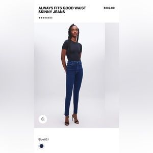 NWT. Good American Always Fits Skinny Jeans